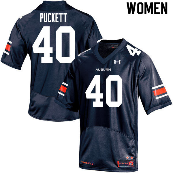 Women's Auburn Tigers #40 Jacoby Puckett Navy 2020 College Stitched Football Jersey